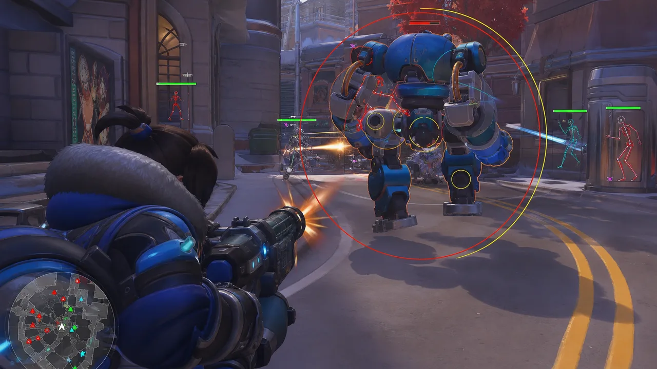 Ability cooldown timeline overlay during team fight setup