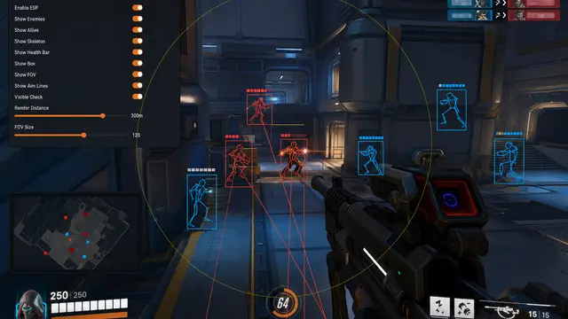 Combined HWID spoofer and Overwatch 2 cheat setup workflow diagram