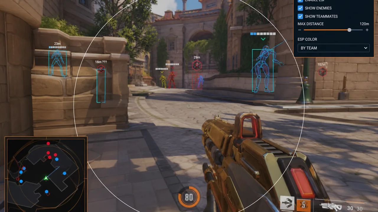 Combat phase toggle diagram for low-profile play