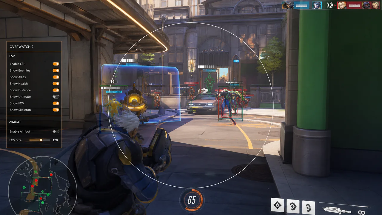 Overwatch 2 five-stack coordinating push with mixed ESP tiers